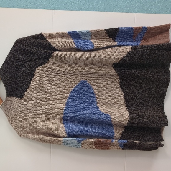 Nic+Zoe Winter Waves Colorful Boho Mock Neck Women's Sweater Fall - Picture 7 of 7